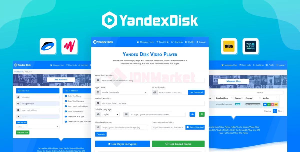 Yandex Disk - Simple Video Player & Direct URL Shortener & Quality Auto HD