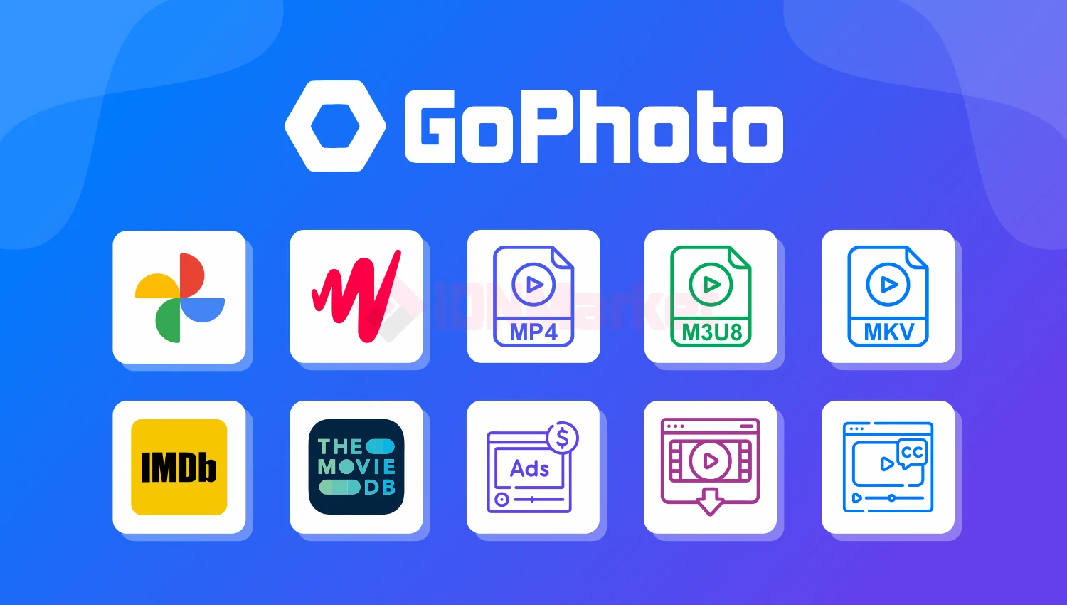 GoPhoto - Simple Video Player, Multiply Quality & Several Sources